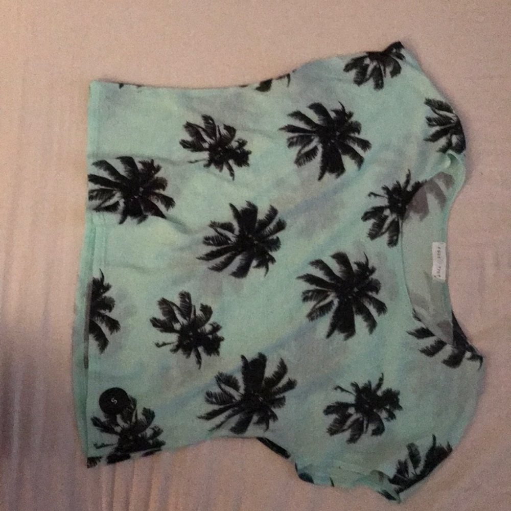 Palm tree crop top